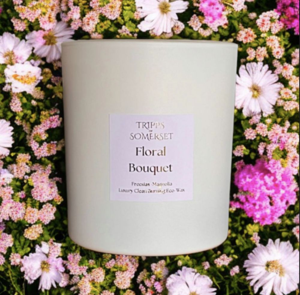 Floral Bouquet Scented Candle - Luxury Range